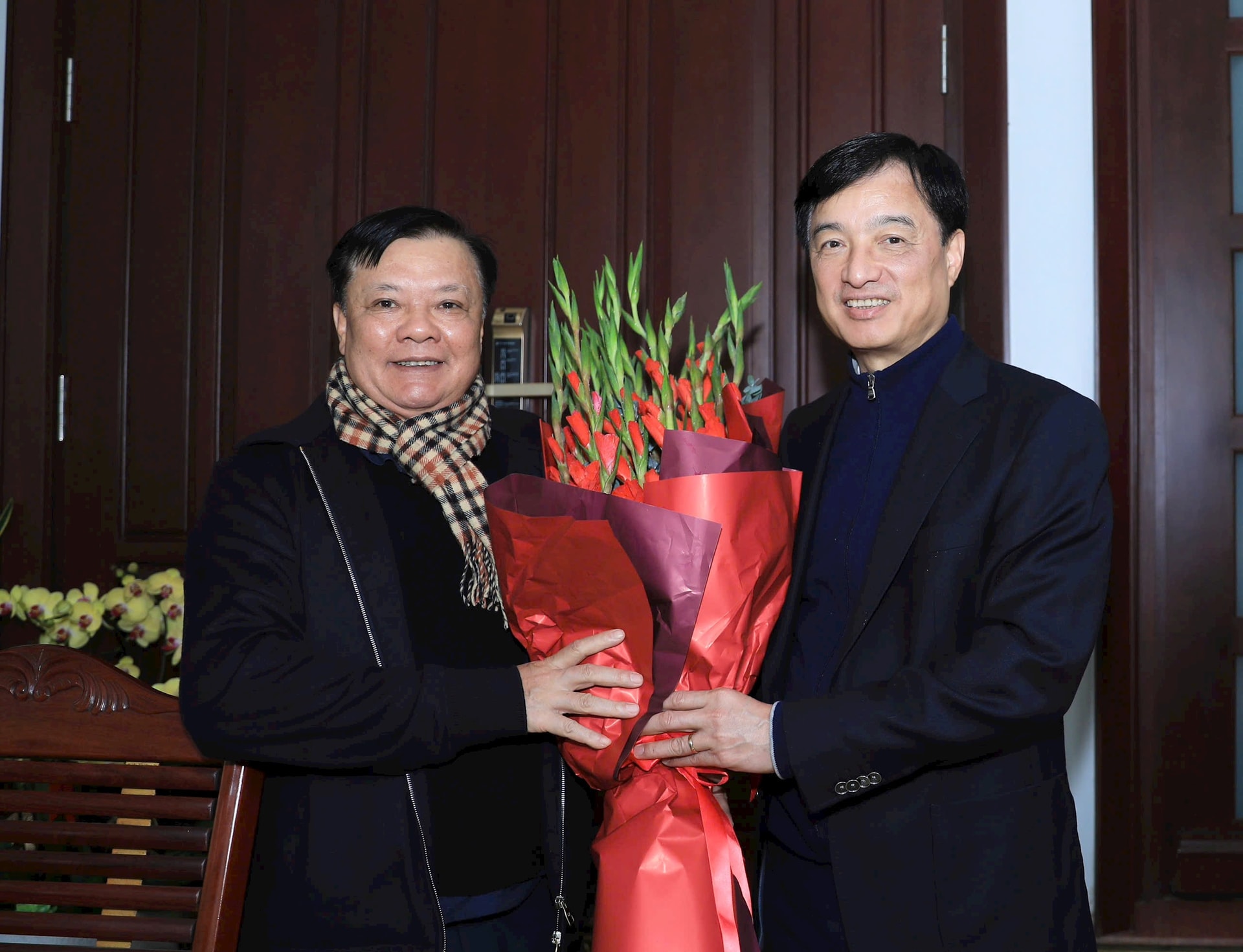 Bí thư Thành ủy Nguyễn Duy Ngọc thăm, chúc Tết nguyên lãnh đạo Đảng, Nhà nước và thành phố Hà Nội- Ảnh 9.