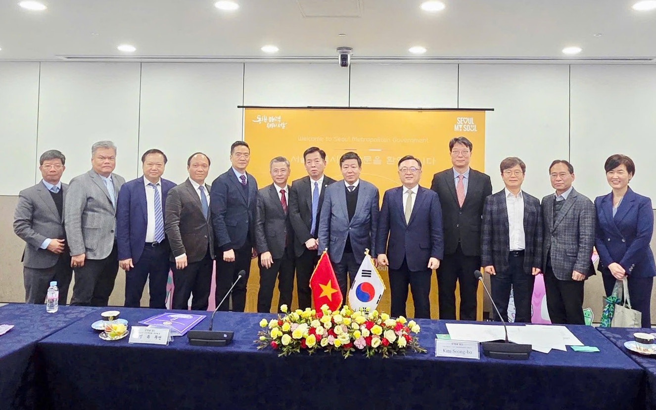 Đoàn công tác thành phố Hà Nội làm việc với lãnh đạo Chính quyền đô thị Seoul
