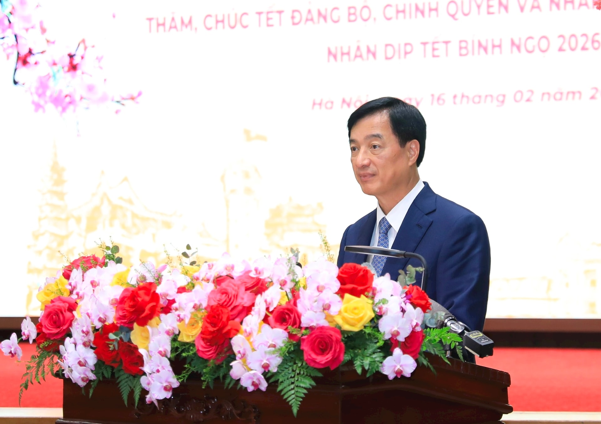 Tổng Bí thư Tô Lâm thăm, chúc Tết Đảng bộ, chính quyền, nhân dân Thủ đô Hà Nội- Ảnh 6.