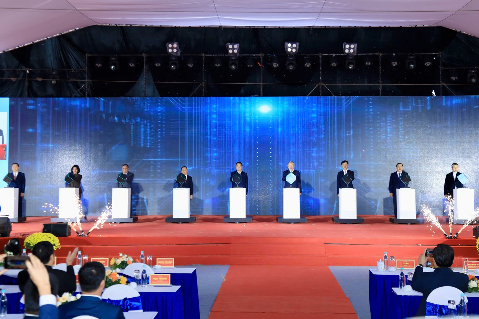 Tổng Bí thư Tô Lâm dự Lễ khởi công dự án Khu đô thị đa mục tiêu tại Hà Nội- Ảnh 1.