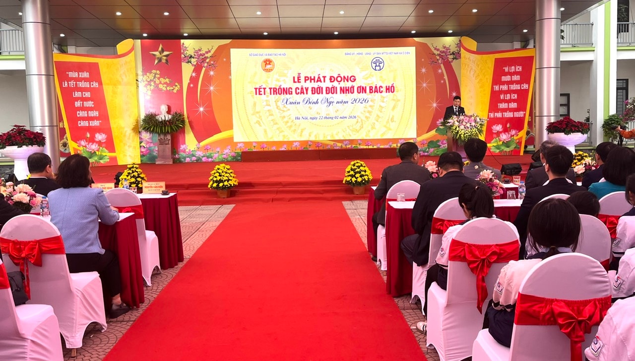 Ngành Giáo dục Hà Nội phát động “Tết trồng cây đời đời nhớ ơn Bác Hồ”- Ảnh 1.