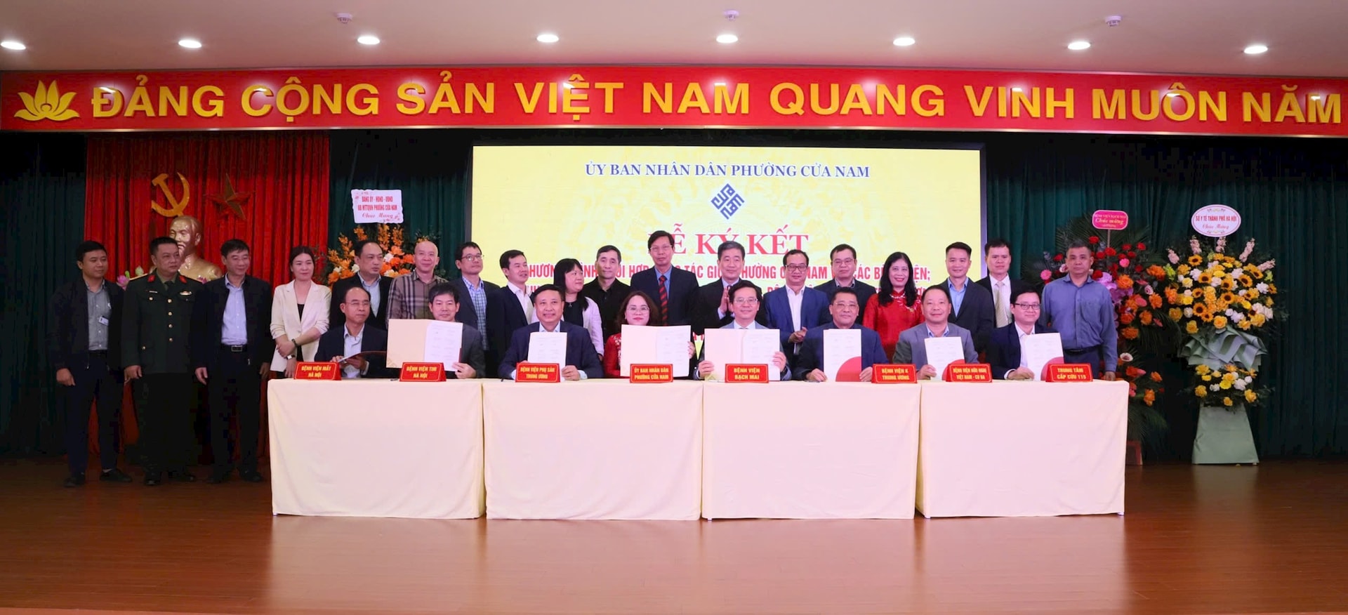 Phường Cửa Nam ký kết Chương trình phối hợp công tác với các bệnh viện trên địa bàn- Ảnh 4.