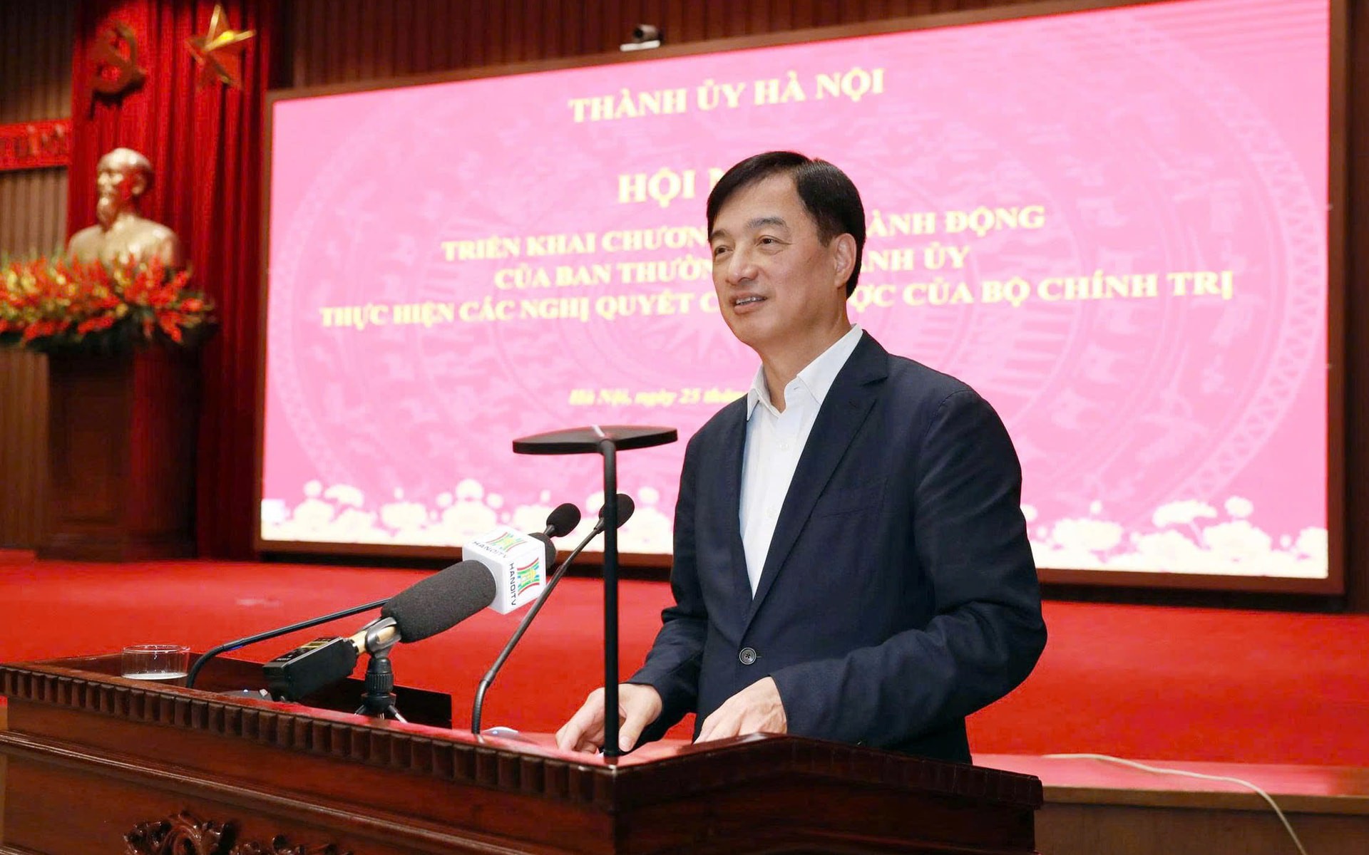 Bí thư Thành ủy Nguyễn Duy Ngọc phát biểu chì đạo tại Hội nghị