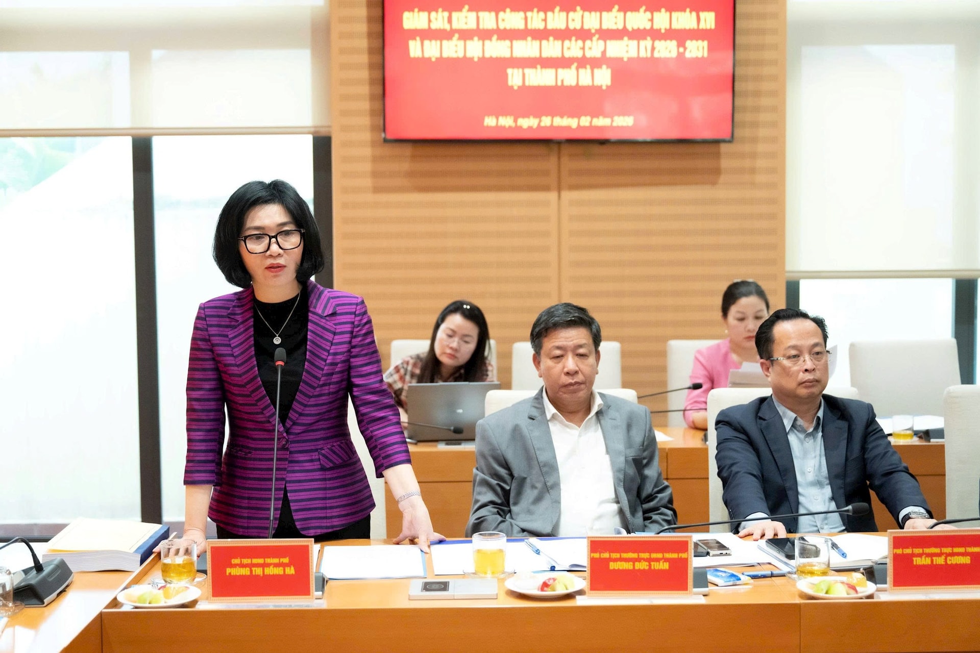 Đoàn giám sát của Quốc hội làm việc với Hà Nội về công tác chuẩn bị bầu cử- Ảnh 8.