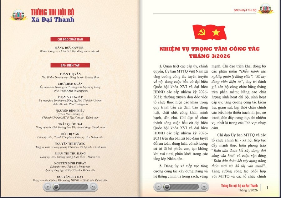 Xã Đại Thanh ra mắt các sản phẩm số trong công tác Đảng- Ảnh 1.