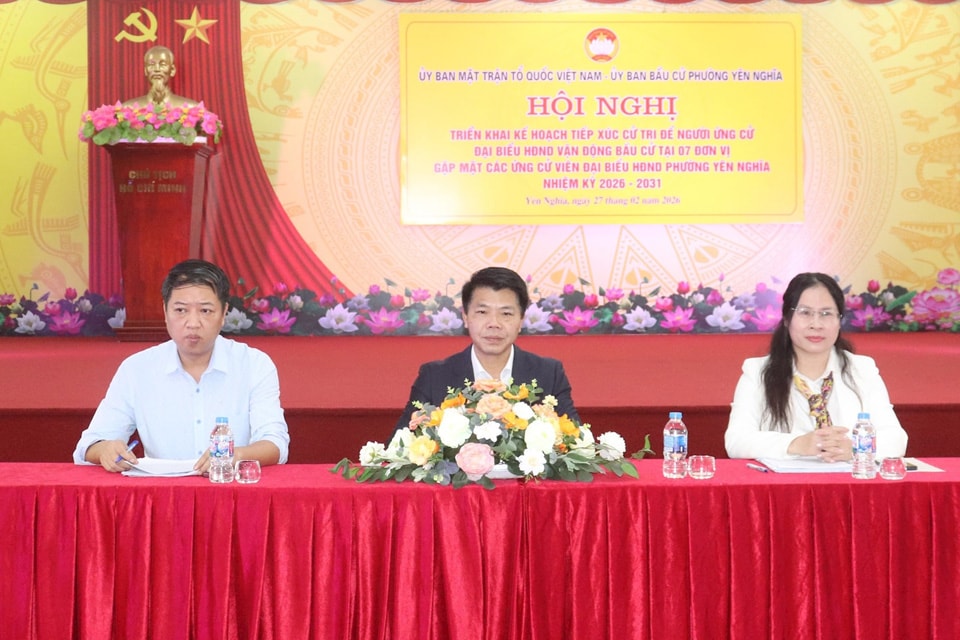 Phường Yên Nghĩa phát động thi đua cao điểm, lan tỏa khí thế hướng về ngày bầu cử- Ảnh 1.