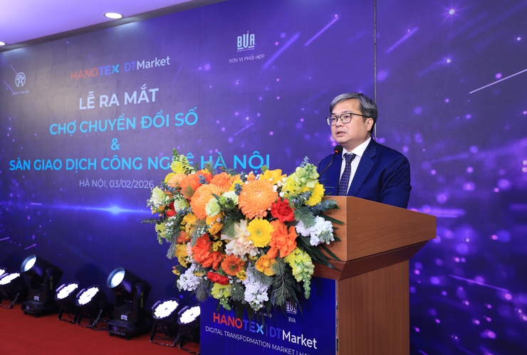 Hà Nội chính thức đưa vào vận hành Sàn Giao dịch công nghệ và Chợ Chuyển đổi số- Ảnh 3.