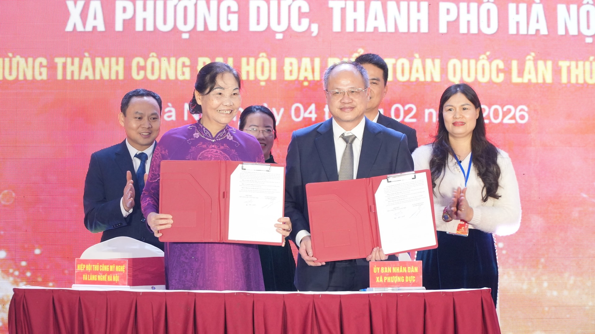 Xã Phượng Dực khai mạc Triển lãm hàng thủ công mỹ nghệ xuân Bính Ngọ 2026- Ảnh 2.