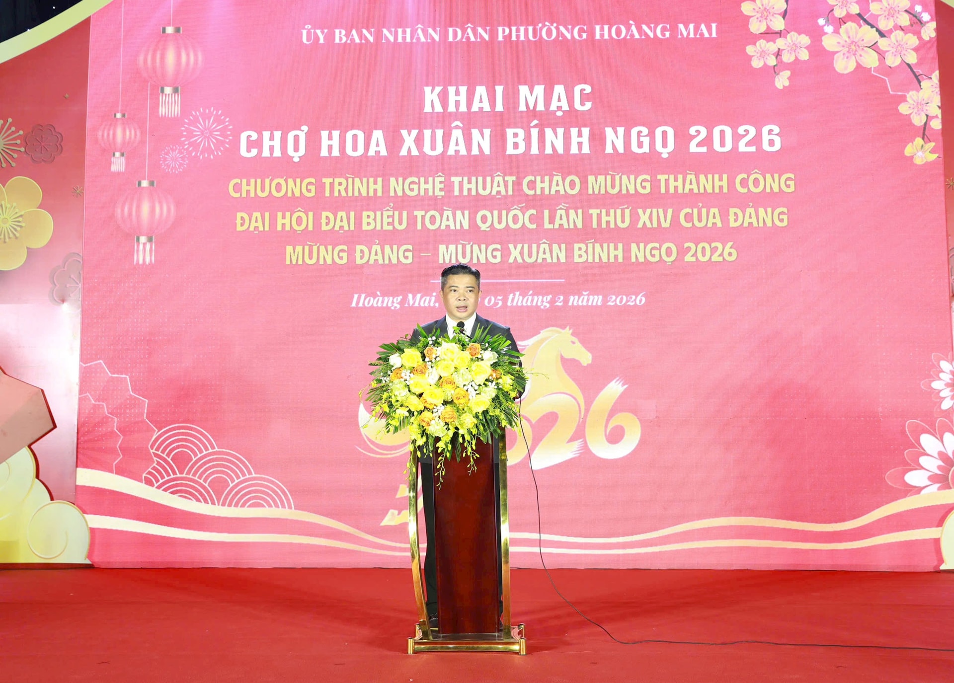 Phường Hoàng Mai khai mạc Chợ hoa Xuân Bính Ngọ 2026- Ảnh 1.
