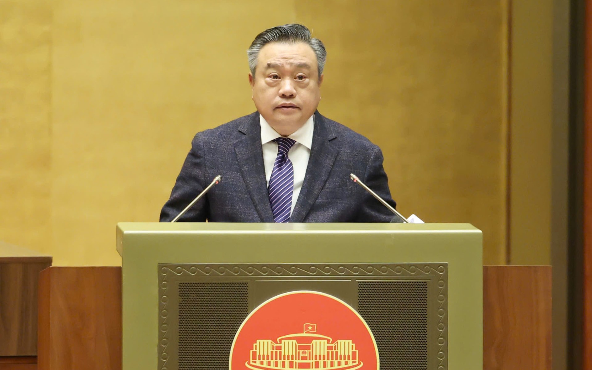 Chủ nhiệm Ủy ban Kiểm tra Trung ương Trần Sỹ Thanh quán triệt chuyên đề “Đổi mới công tác kiểm tra, giám sát góp phần tăng cường kỷ cương, kỷ luật đáp ứng yêu cầu nhiệm vụ trong tình hình mới theo tinh thần Nghị quyết Đại hội XIV của Đảng”. Ảnh: Nhật Nam