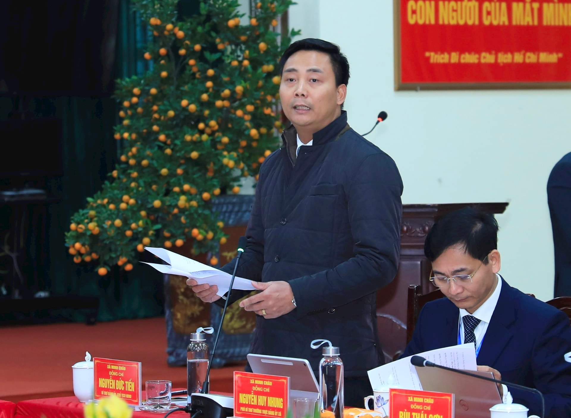 Chung sức, đồng lòng phát triển xã Minh Châu ngày càng giàu đẹp, nhân dân ấm no, hạnh phúc- Ảnh 2.