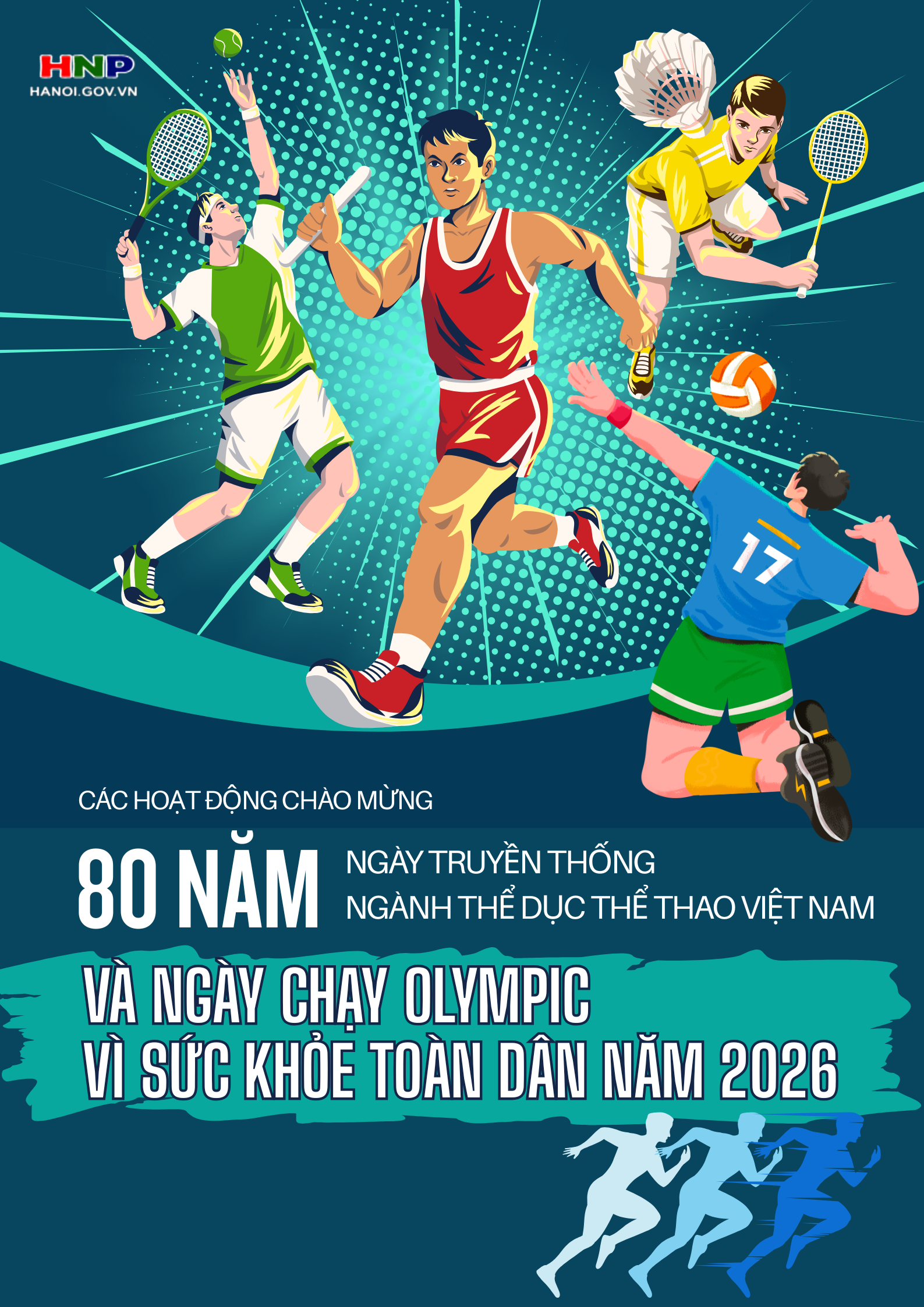 Hà Nội tổ chức Ngày chạy Olympic và các hoạt động chào mừng 80 năm Ngày truyền thống Ngành Thể dục thể thao Việt Nam- Ảnh 1.