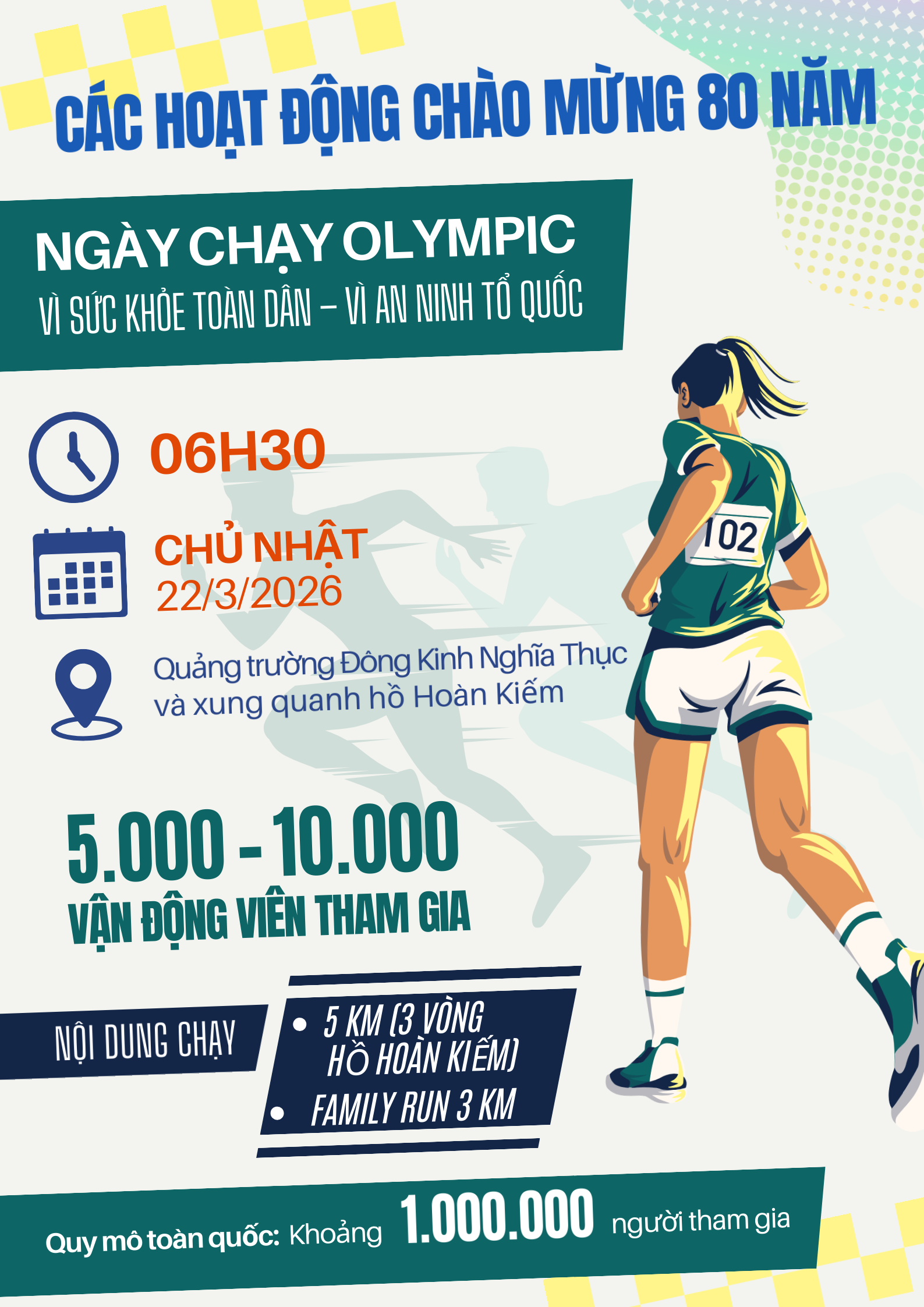 Hà Nội tổ chức Ngày chạy Olympic và các hoạt động chào mừng 80 năm Ngày truyền thống Ngành Thể dục thể thao Việt Nam- Ảnh 3.