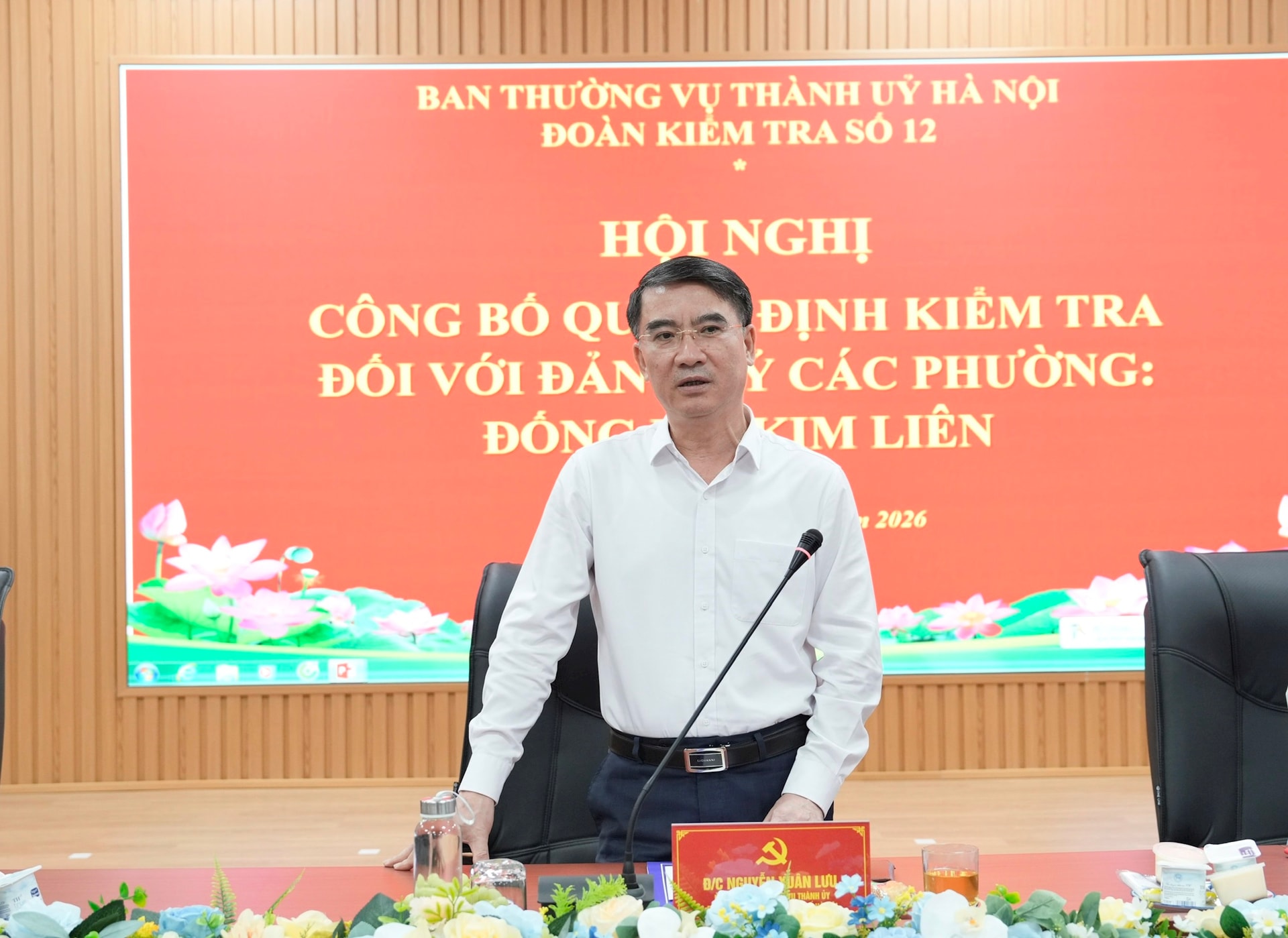 Công bố quyết định kiểm tra đối với Đảng ủy các phường Đống Đa và Kim Liên- Ảnh 1.