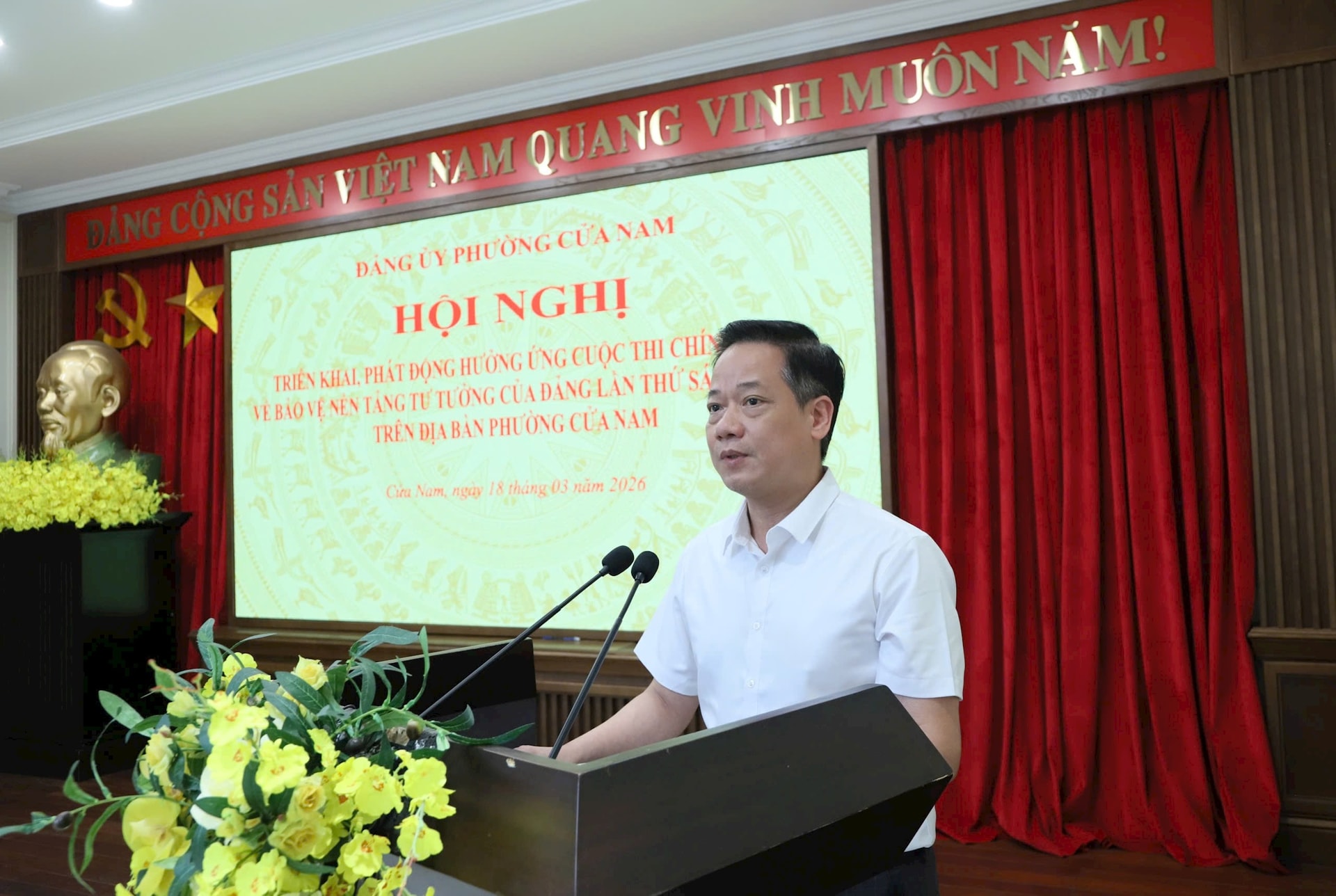 Phường Cửa Nam phát động hưởng ứng Cuộc thi chính luận về bảo vệ nền tảng tư tưởng của Đảng lần thứ Sáu- Ảnh 5.