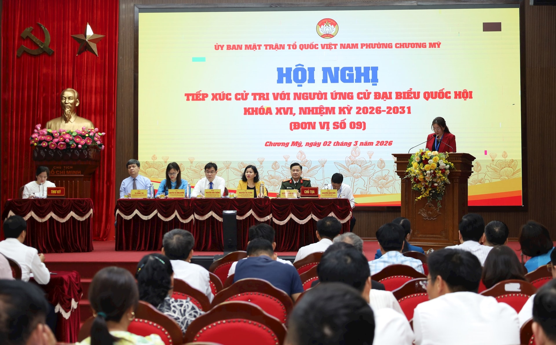 Ứng cử viên đại biểu Quốc hội tiếp xúc cử tri đơn vị bầu cử số 9- Ảnh 1.