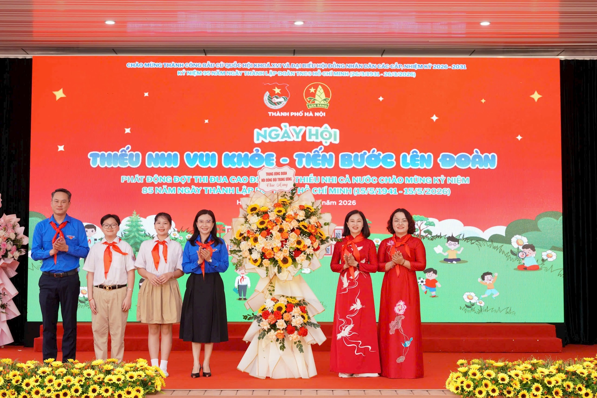 Sôi nổi Ngày hội “Thiếu nhi vui khỏe - Tiến bước lên Đoàn”- Ảnh 1.