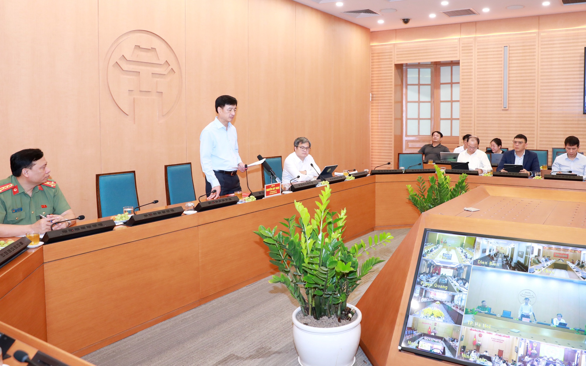 Bí thư Thành ủy Nguyễn Duy Ngọc tham dự Hội nghị tại điểm cầu thành phố Hà Nội