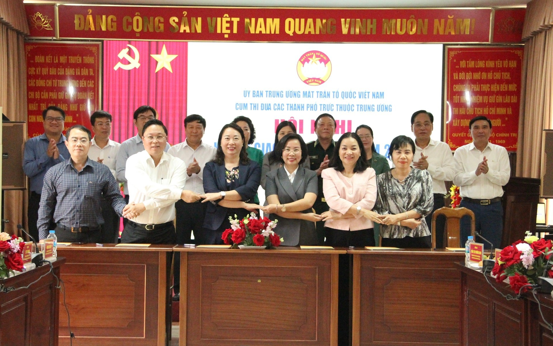 Các đơn vị trong Cụm ký kết Giao ước thi đua năm 2026.