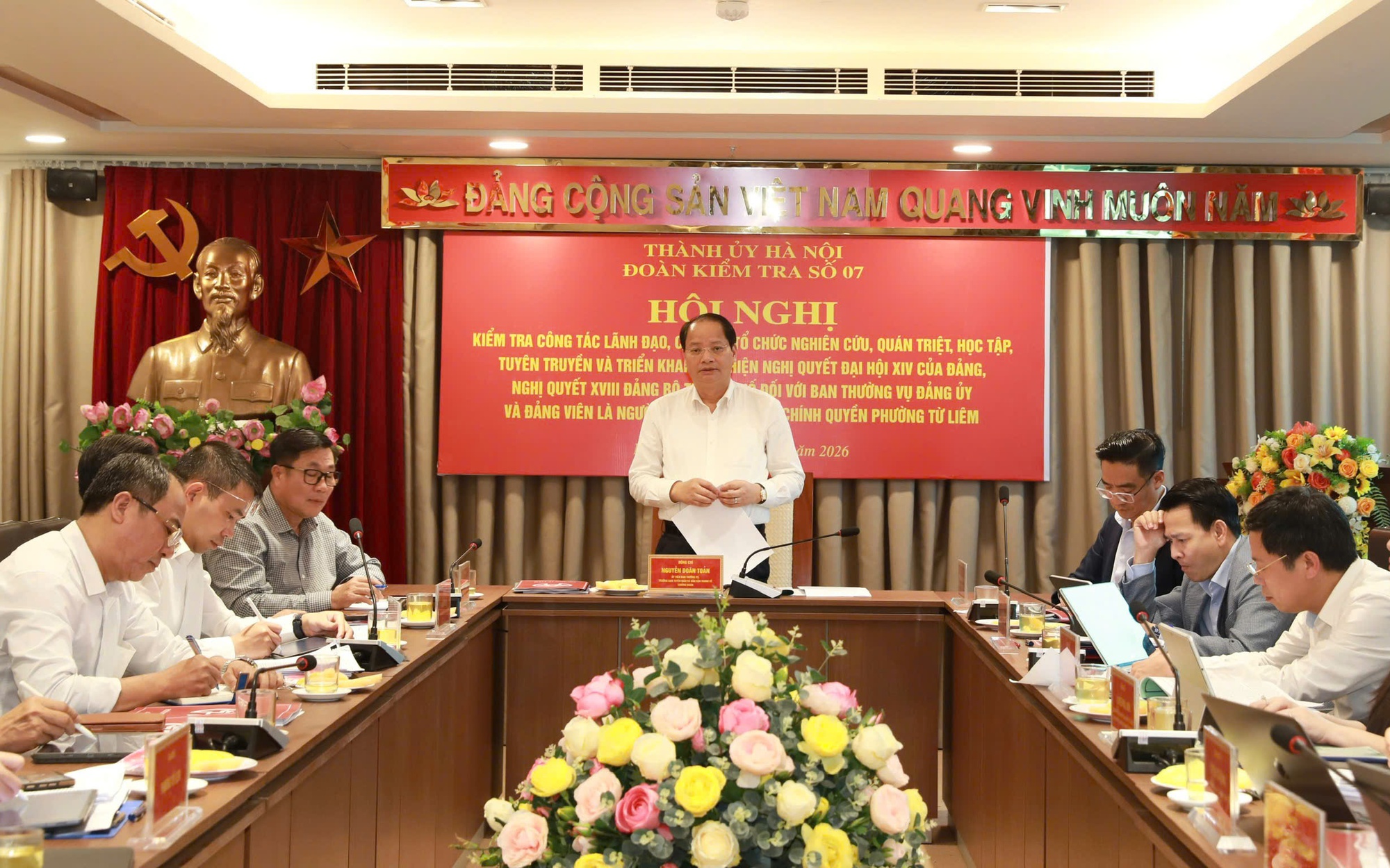 Trưởng ban Tuyên giáo và Dân vận Thành ủy Nguyễn Doãn Toản phát biểu chỉ đạo