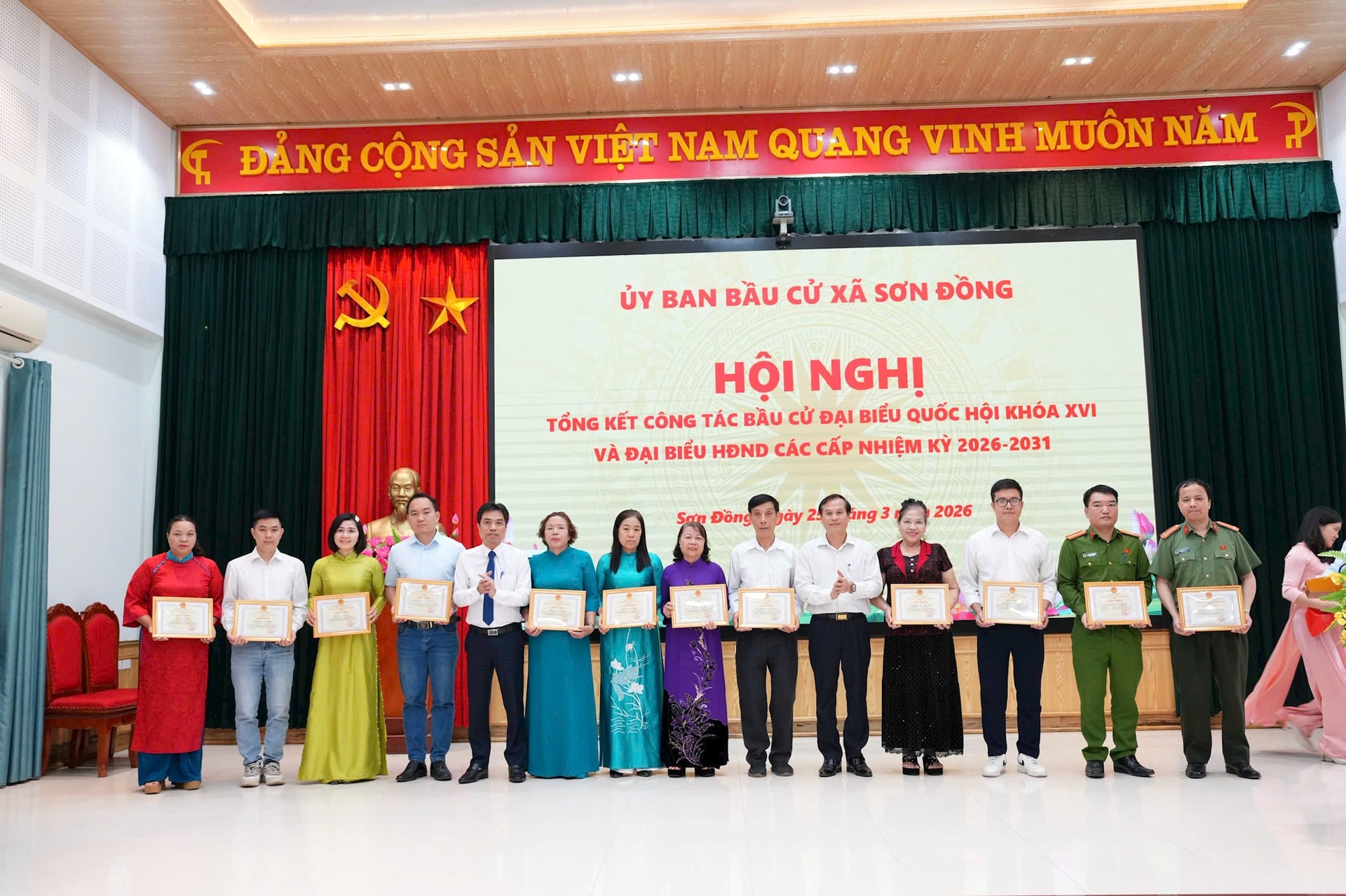 Xã Sơn Đồng tổng kết công tác bầu cử đại biểu Quốc hội khóa XVI và đại biểu HĐND các cấp- Ảnh 2.