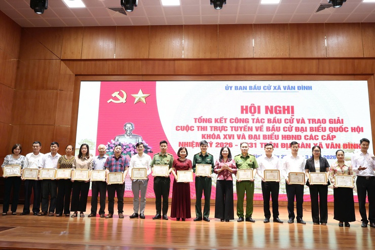 Vân Đình tổng kết công tác bầu cử: Thành công toàn diện, củng cố niềm tin của Nhân dân- Ảnh 3.