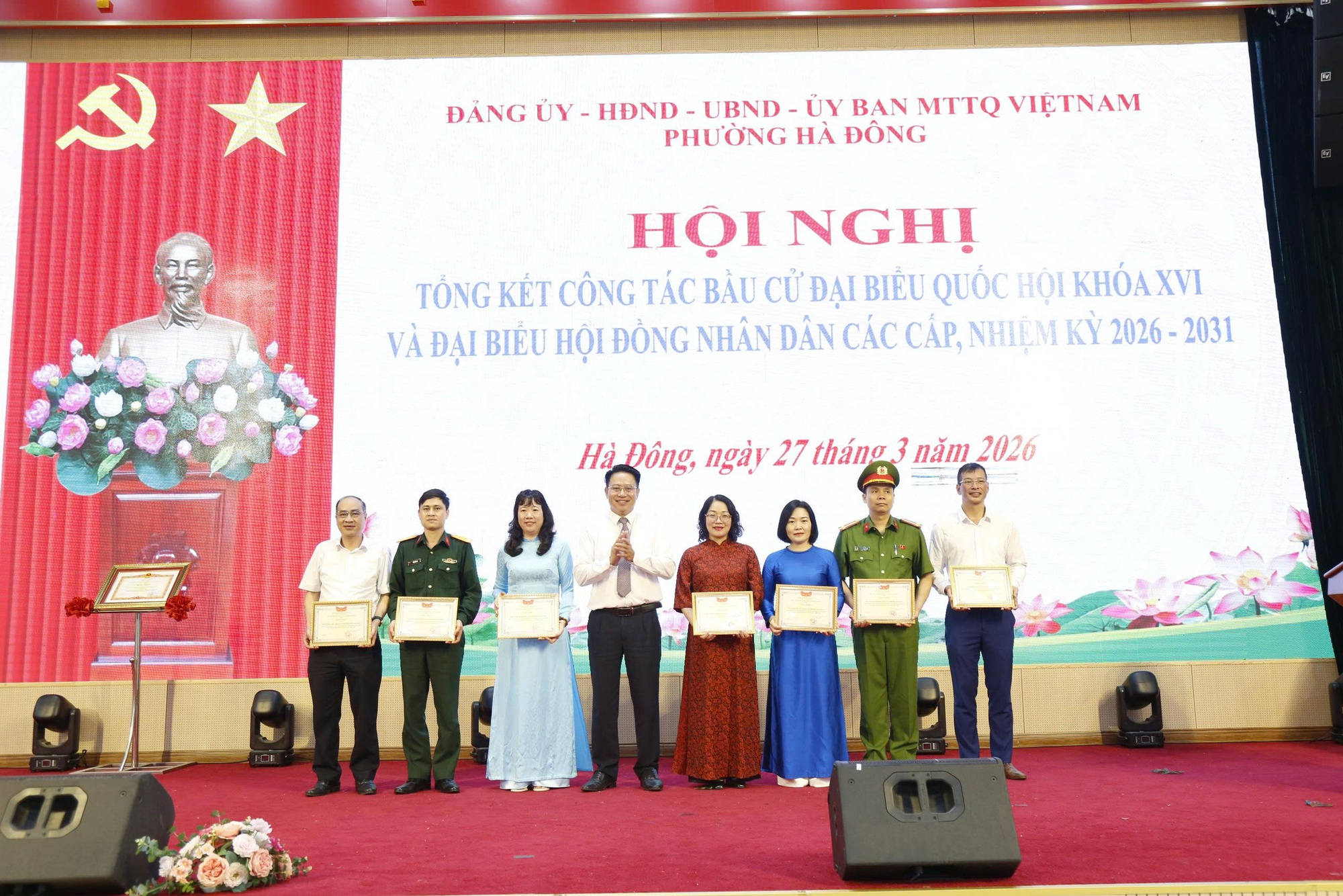 Phường Hà Đông tổng kết công tác tổ chức bầu cử đại biểu Quốc hội và HĐND các cấp- Ảnh 5.