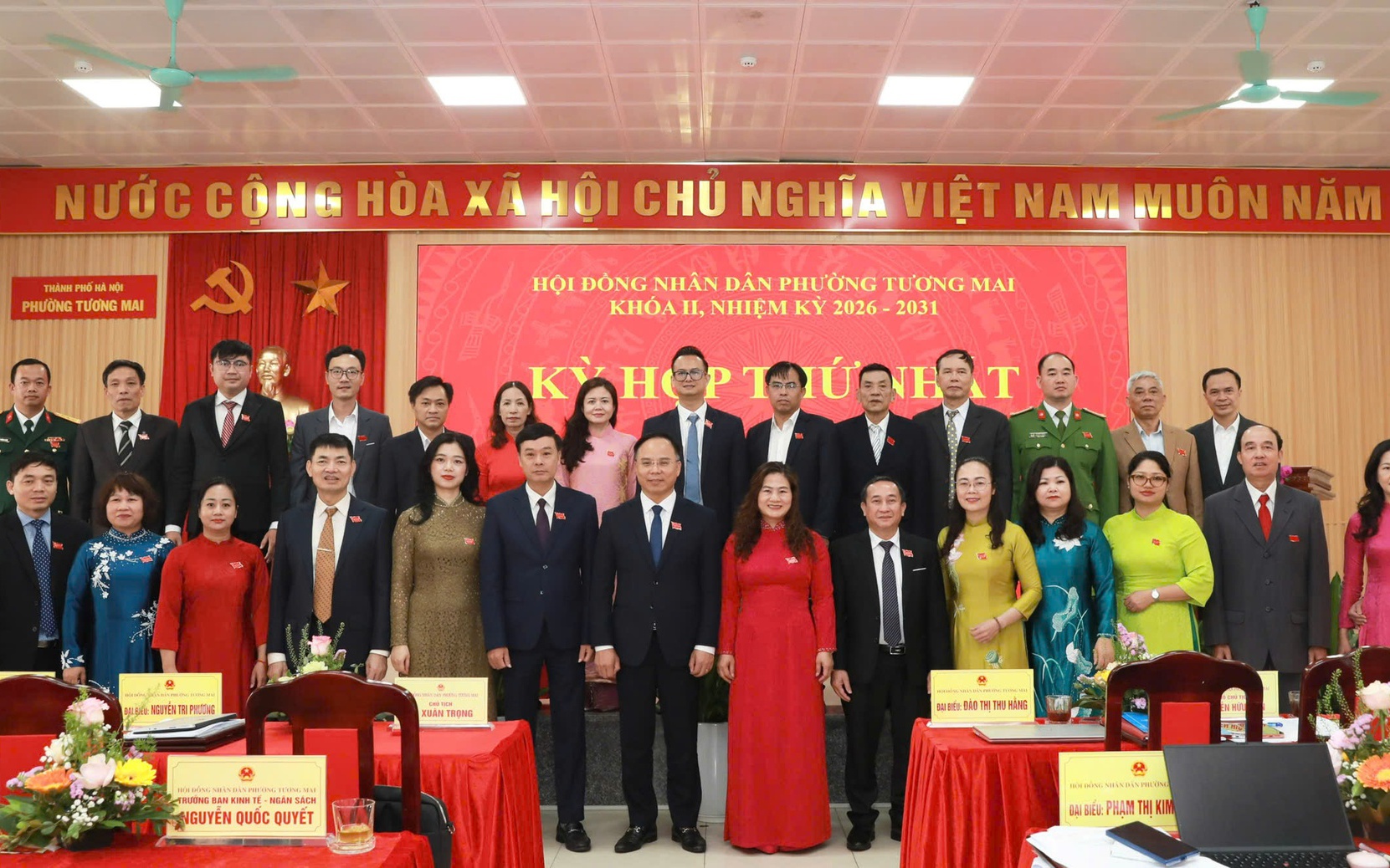 Các đại biểu HĐND phường Tương Mai khoá II, nhiệm kỳ 2026 - 2031