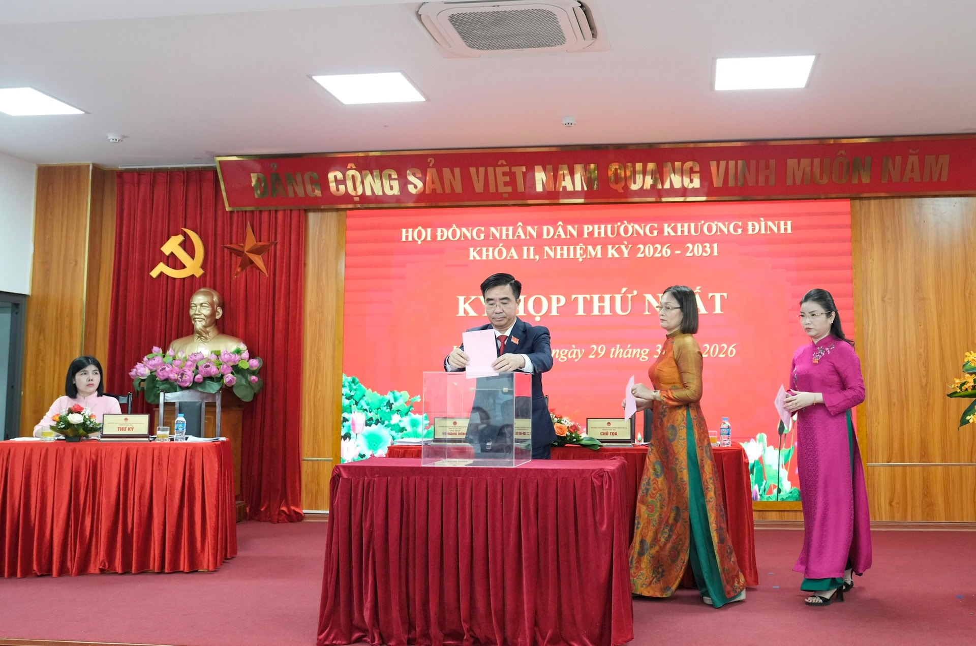 Kiện toàn tổ chức bộ máy HĐND phường Khương Đình nhiệm kỳ 2026-2031- Ảnh 1.