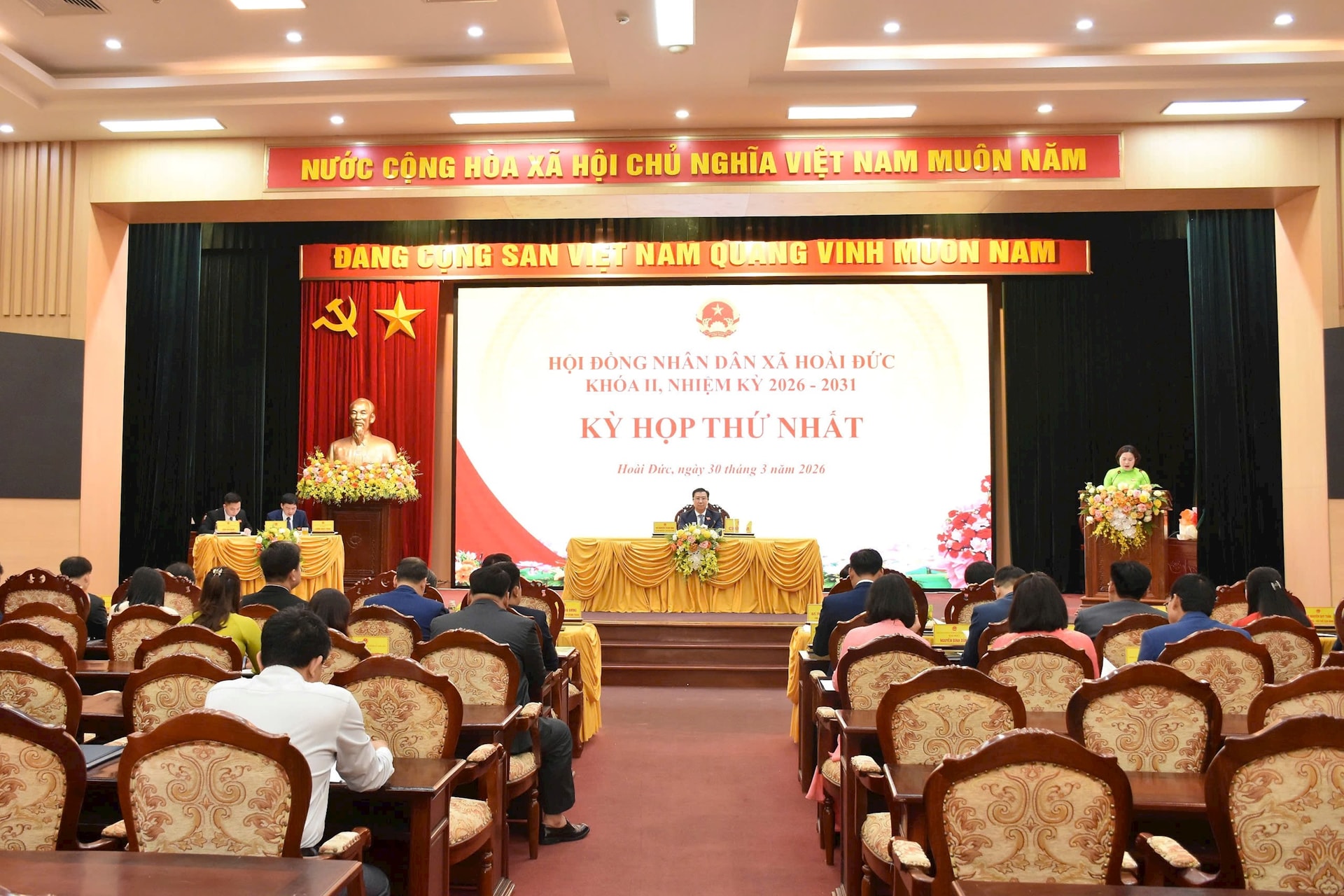 Đồng chí Nguyễn Thanh Bình được bầu giữ chức Chủ tịch HĐND xã Hoài Đức nhiệm kỳ 2026-2031- Ảnh 1.