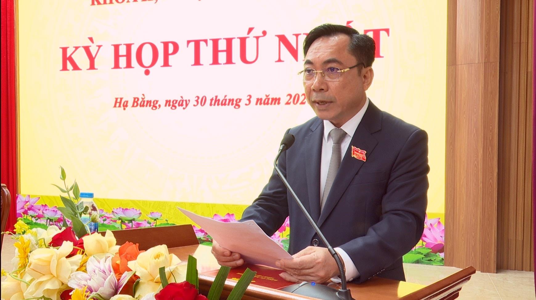 Kỳ họp thứ Nhất HĐND xã Hạ Bằng: Kiện toàn các chức danh chủ chốt- Ảnh 1.