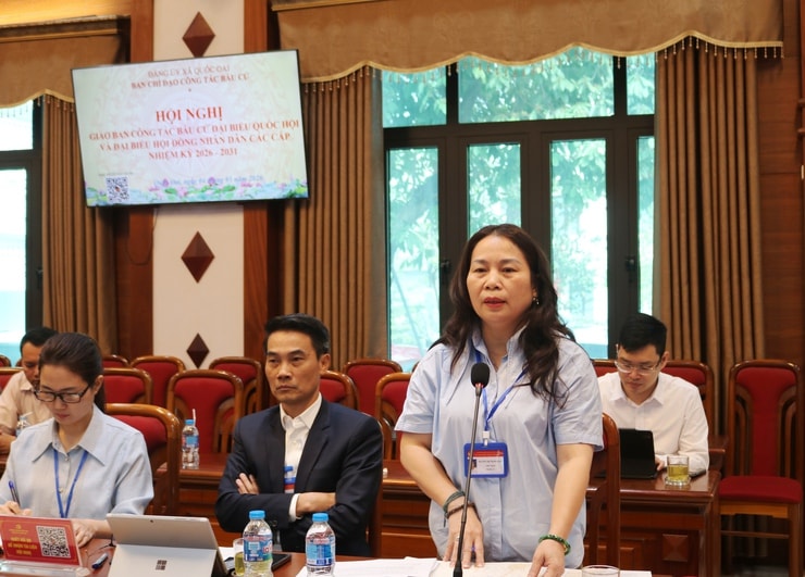 Xã Quốc Oai quyết tâm tổ chức thành công cuộc bầu cử - bảo đảm dân chủ, an toàn, đúng luật- Ảnh 3.