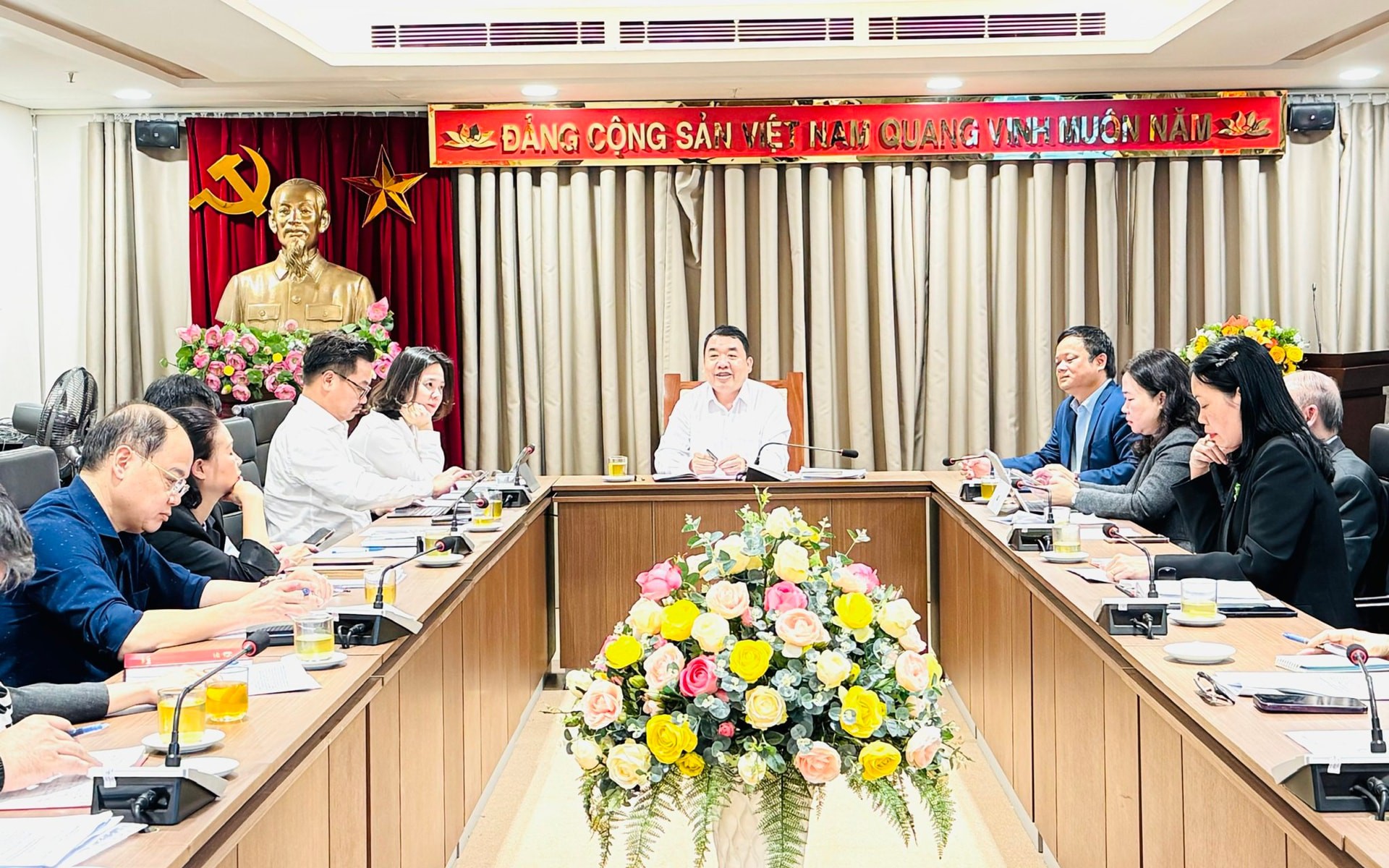 Phó Trưởng ban Tuyên giáo và Dân vận Thành ủy Hà Nội Đào Xuân Dũng phát biểu kết luận Hội nghị