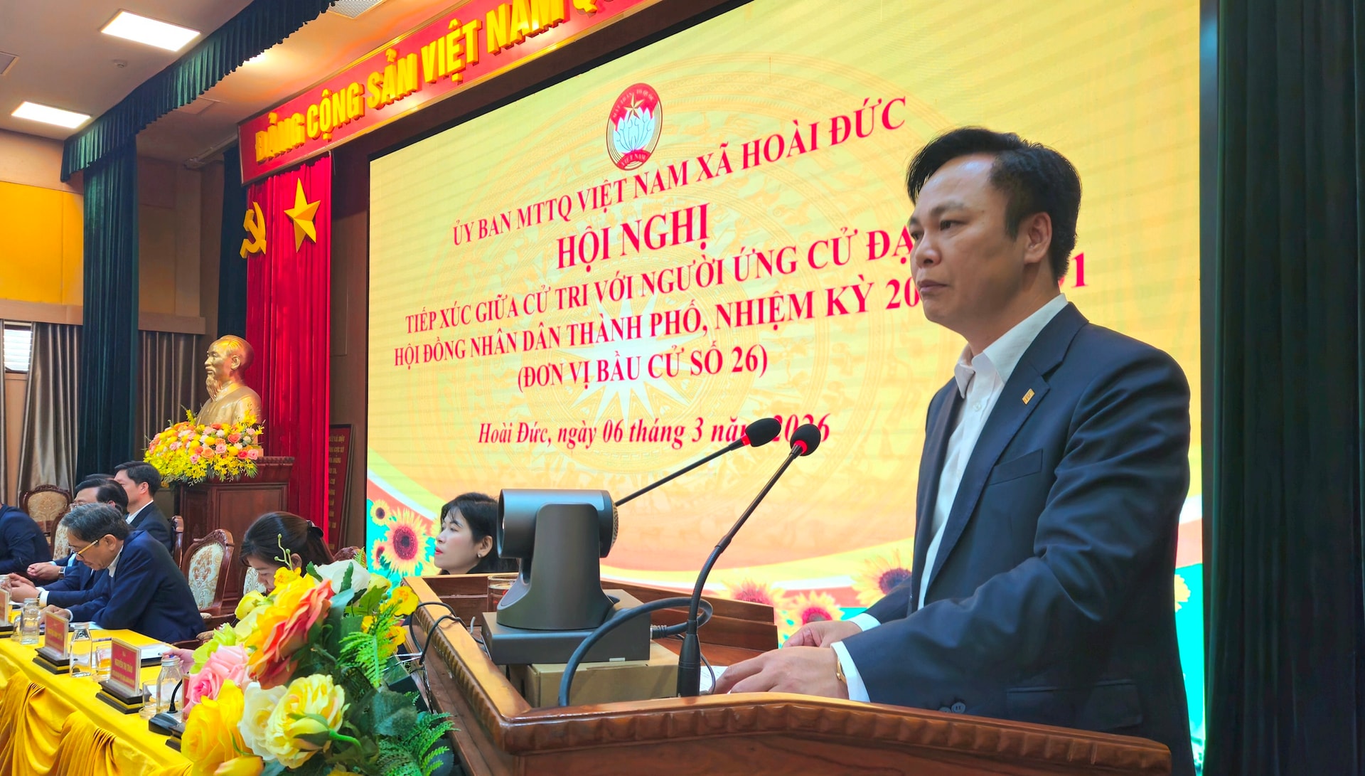 Ứng cử viên đại biểu HĐND Thành phố tiếp xúc cử tri các xã: Sơn Đồng, Dương Hòa, An Khánh- Ảnh 6.