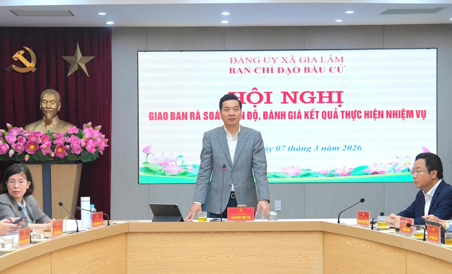 Xã Gia Lâm rà soát tiến độ, đánh giá công tác chuẩn bị bầu cử- Ảnh 3.