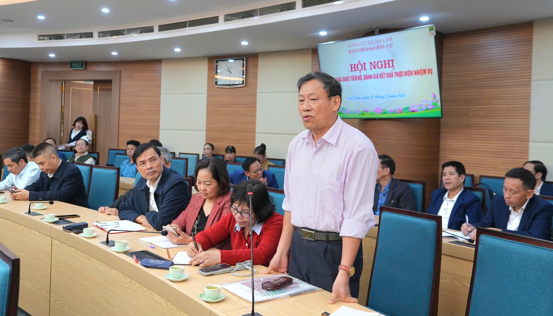 Xã Gia Lâm rà soát tiến độ, đánh giá công tác chuẩn bị bầu cử- Ảnh 2.