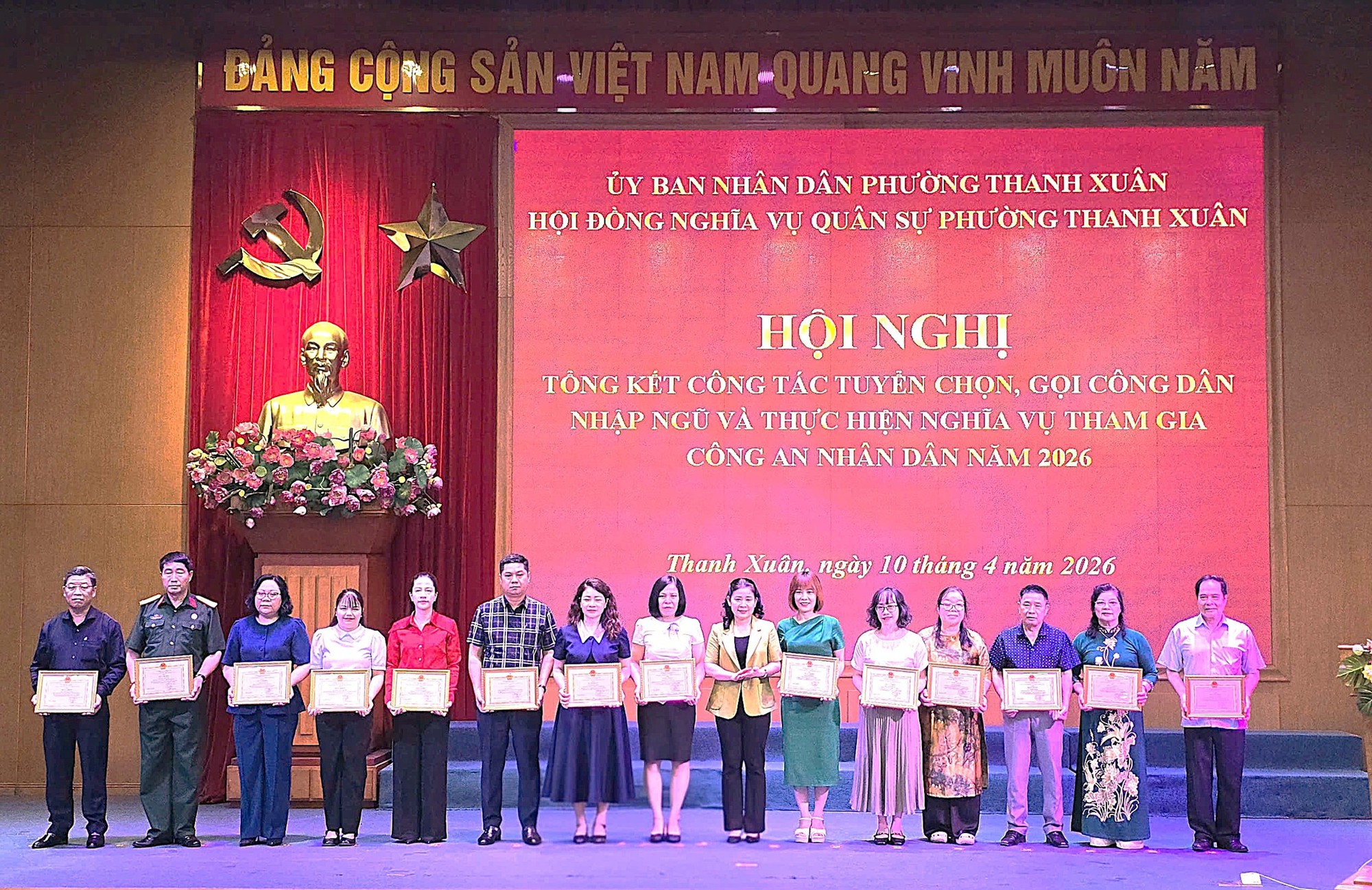 Phường Thanh Xuân tổng kết công tác tuyển quân 2026- Ảnh 2.