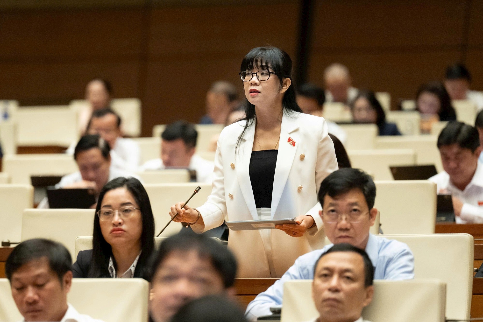 Đại biểu Quốc hội quan tâm, thảo luận các quy định về giáo dục, y tế trong Luật Thủ đô (sửa đổi)- Ảnh 3.