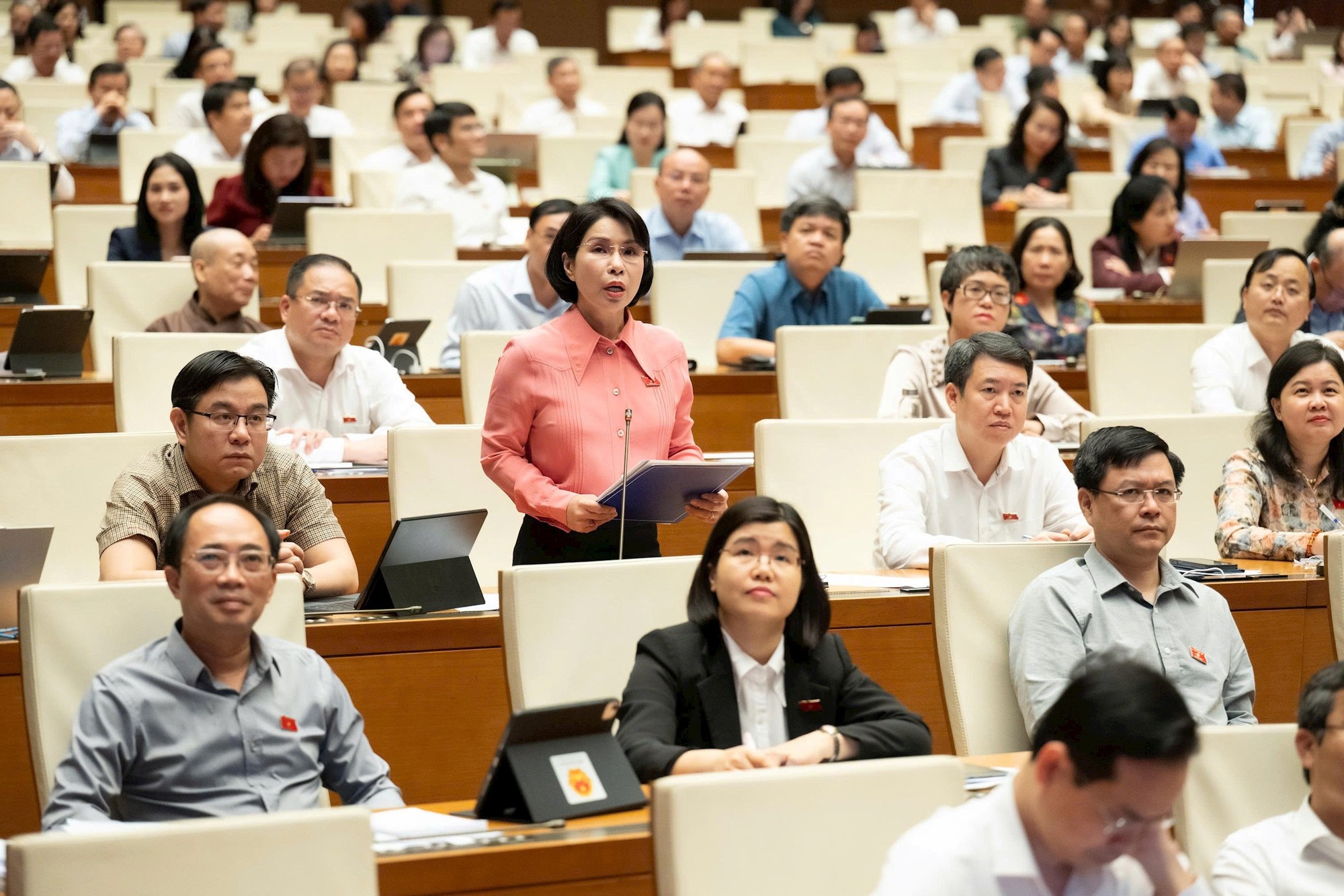 Đại biểu Quốc hội quan tâm, thảo luận các quy định về giáo dục, y tế trong Luật Thủ đô (sửa đổi)- Ảnh 2.