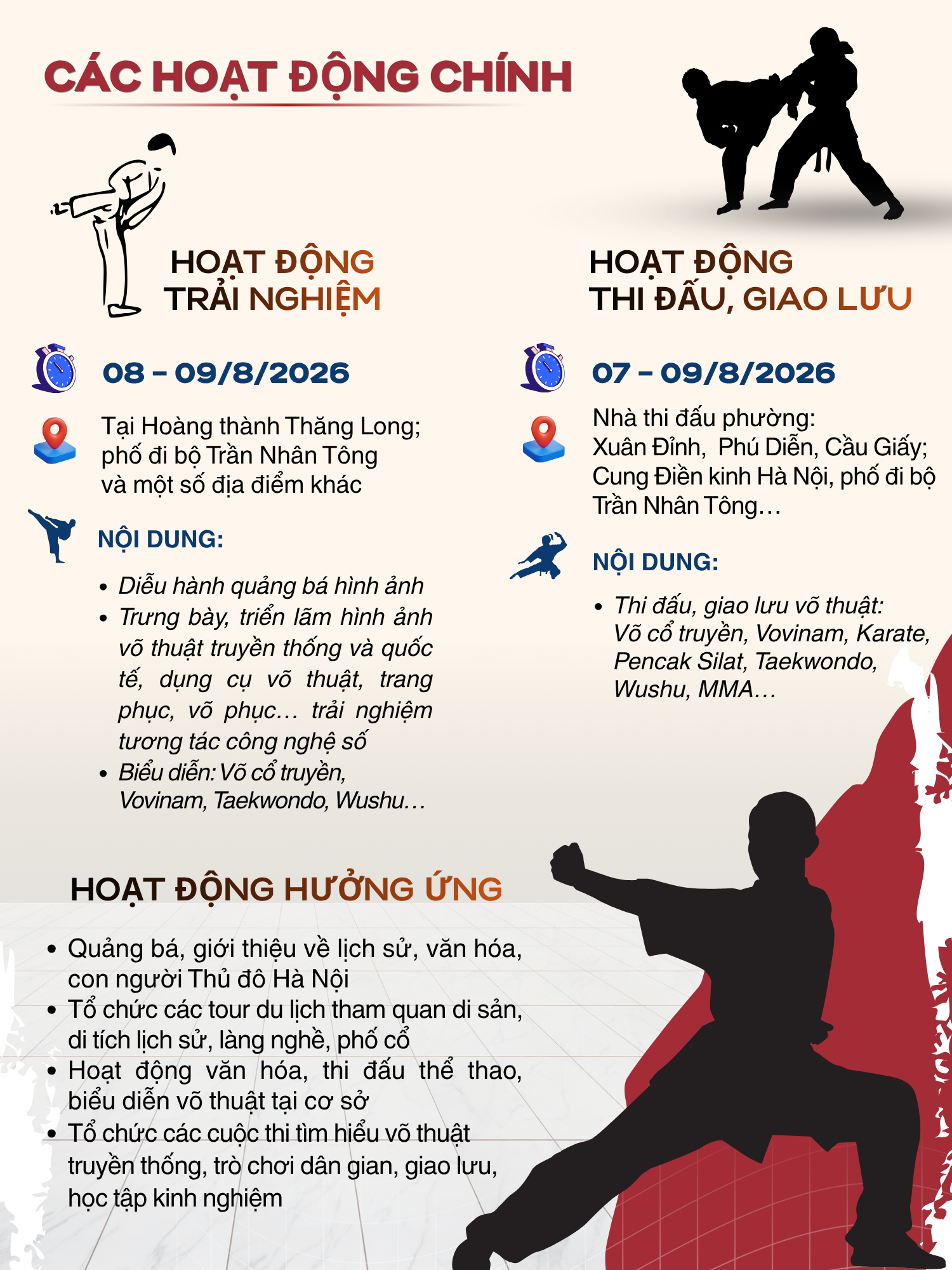 Tổ chức Festival Võ thuật quốc tế Hà Nội năm 2026- Ảnh 4.