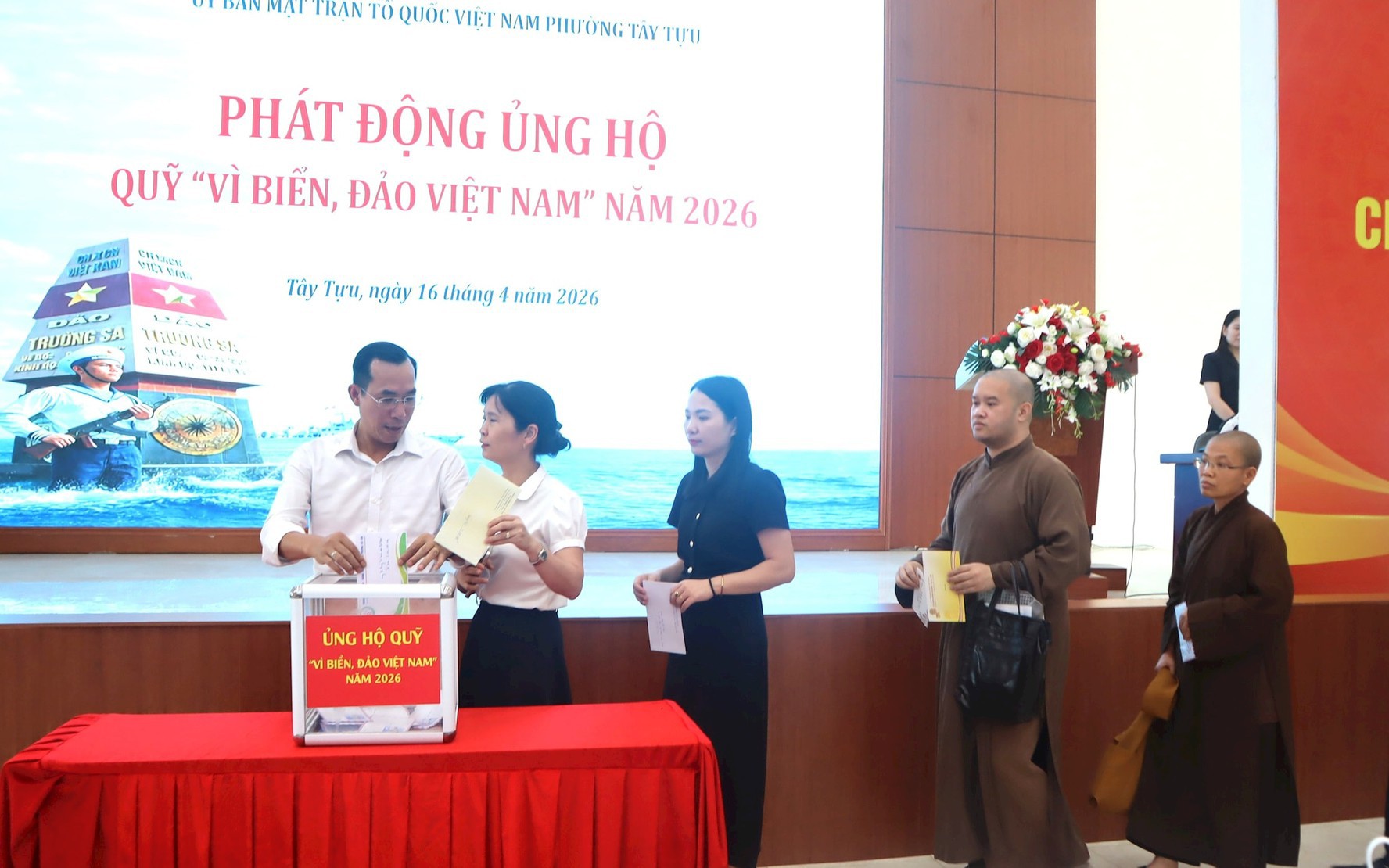 Phường Tây Tựu phát động ủng hộ Quỹ “Vì biển, đảo Việt Nam” năm 2026
