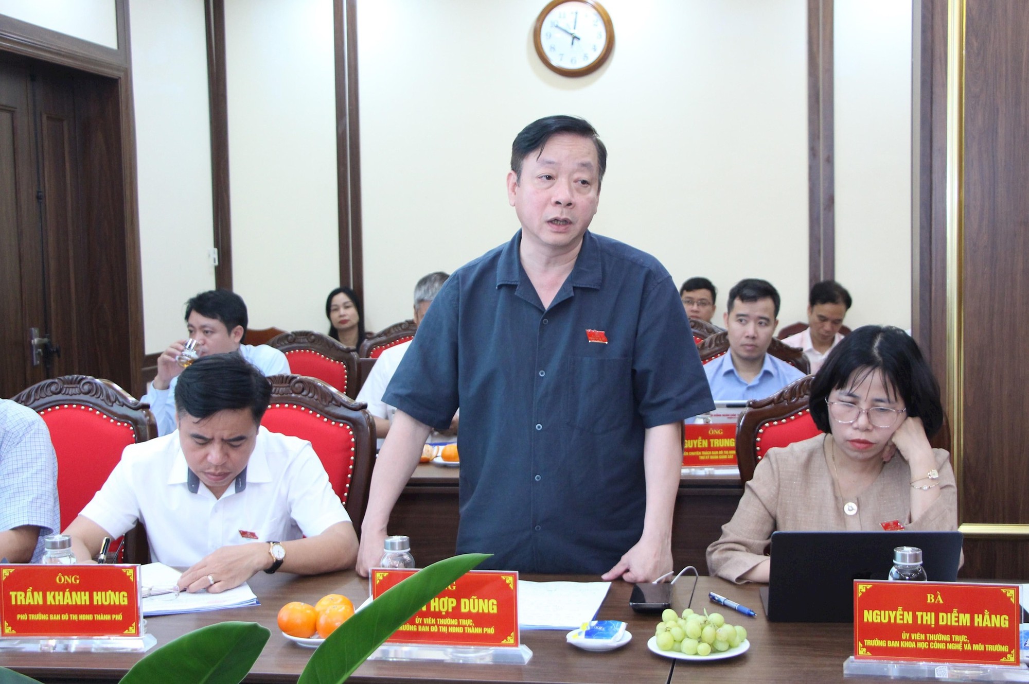 Thường trực HĐND Thành phố giám sát việc triển khai các dự án thoát nước, việc chống úng ngập trên địa bàn Thành phố- Ảnh 4.