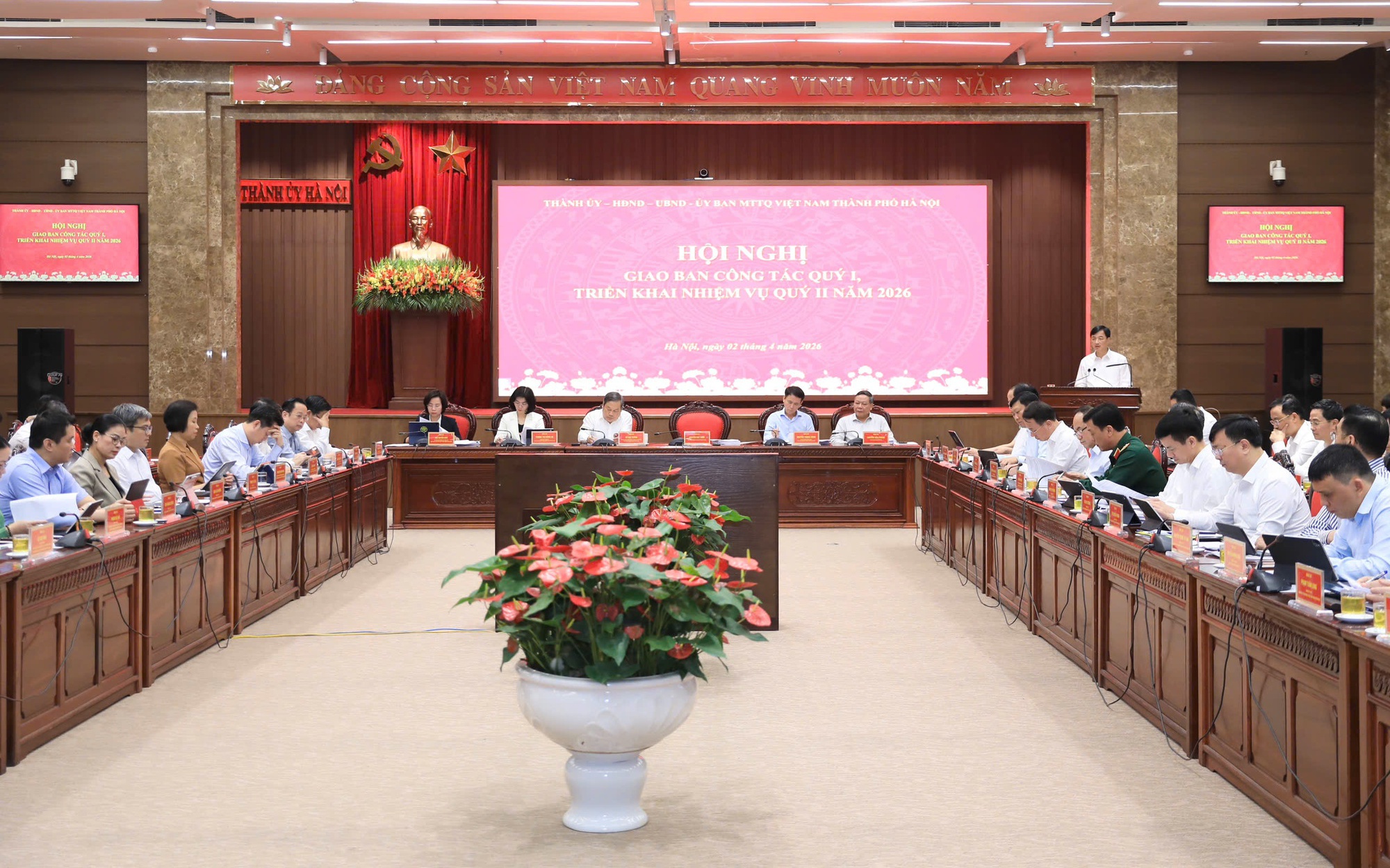 Quang cảnh Hội nghị giao ban công tác quý I