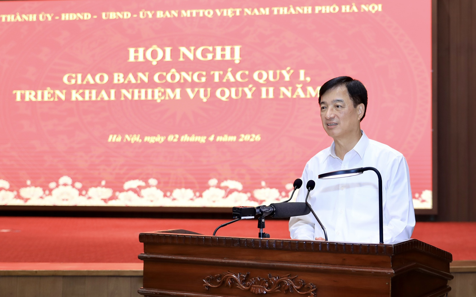 Bí thư Thành ủy Nguyễn Duy Ngọc phát biểu kết luận Hội nghị