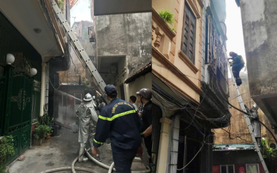 Chỉ đạo giải quyết, khắc phục hậu quả vụ cháy nhà ở riêng lẻ số 35 ngõ 35 phố Hồng Phúc, phường Ba Đình