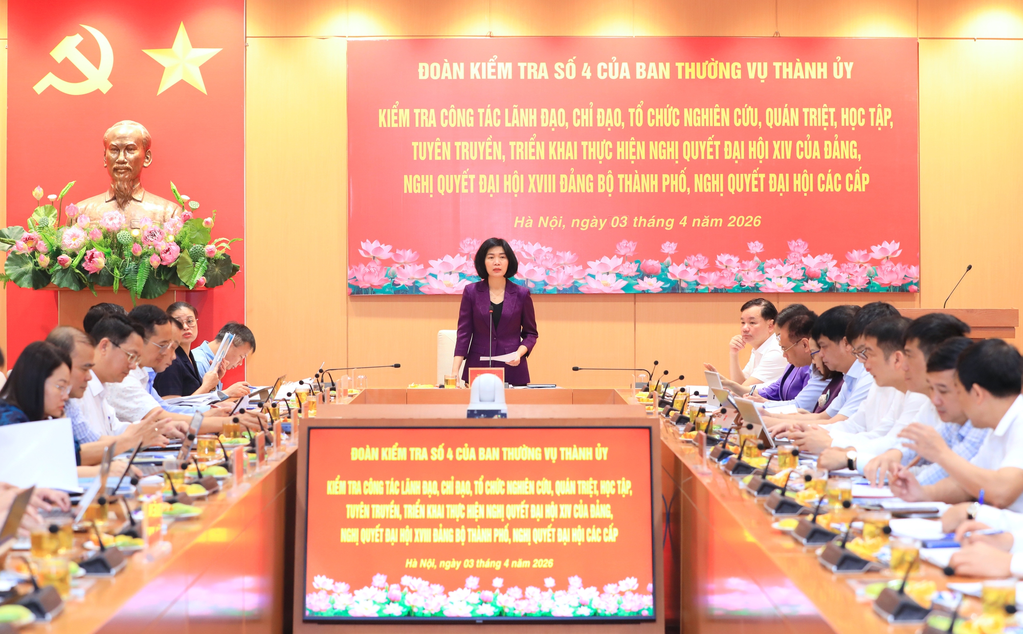 Chủ tịch HĐND Thành phố Phùng Thị Hồng Hà: Đã nói là làm, đã làm phải xong, phải có kết quả định lượng cụ thể- Ảnh 1.