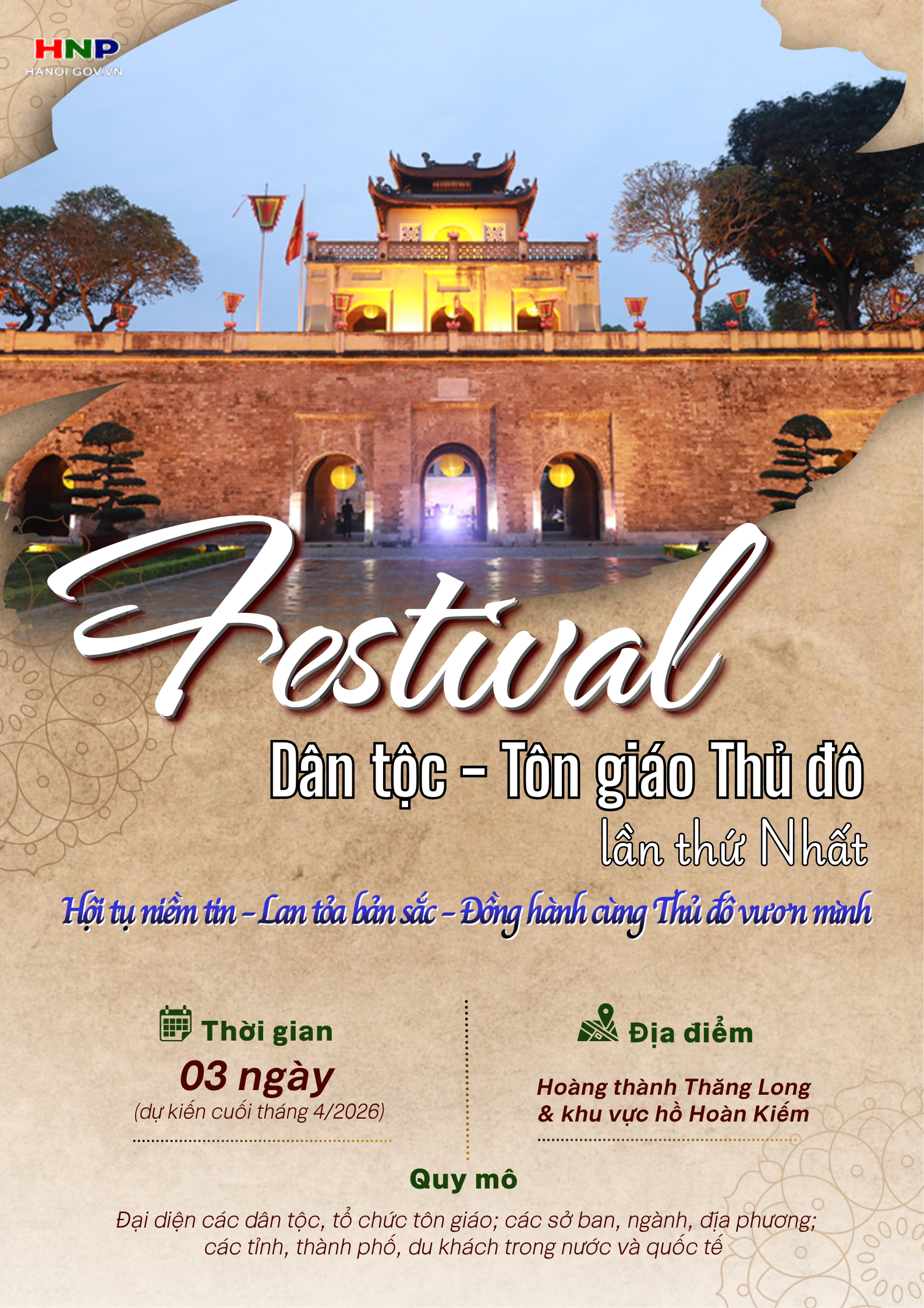 Festival Dân tộc - Tôn giáo Thủ đô lần thứ Nhất: Hội tụ niềm tin, lan tỏa bản sắc- Ảnh 1.