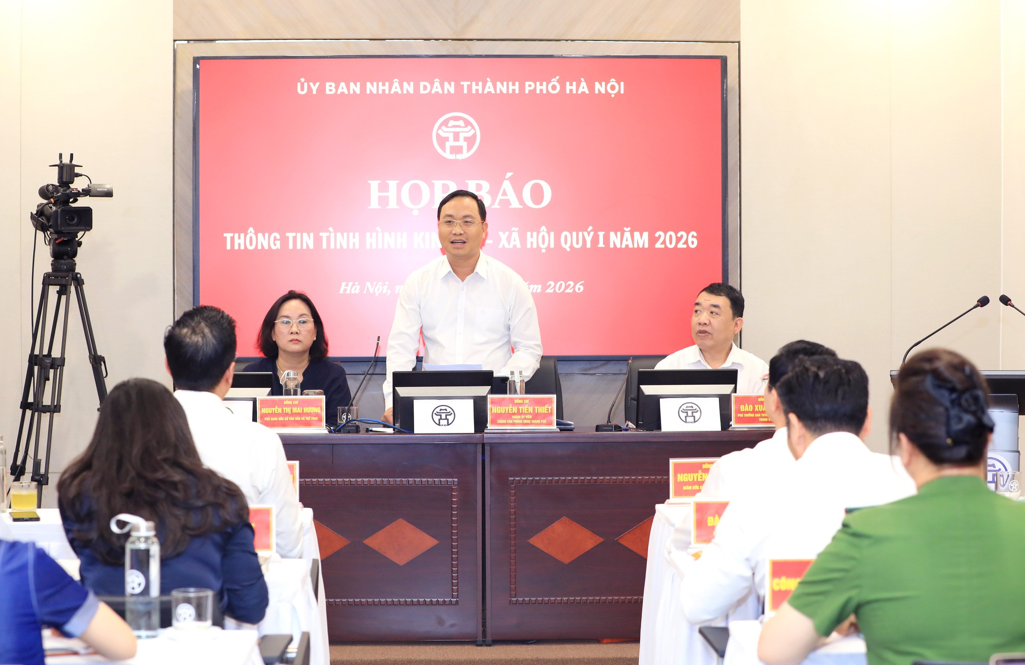 Hà Nội họp báo thông tin về tình hình kinh tế - xã hội quý I/2026- Ảnh 1.