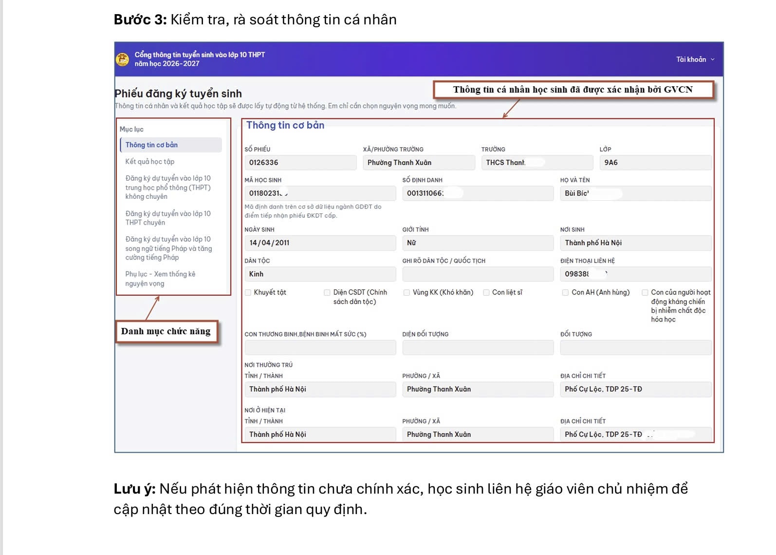 Chi tiết quy trình đăng ký tuyển sinh trực tuyến vào lớp 10 THPT- Ảnh 4.