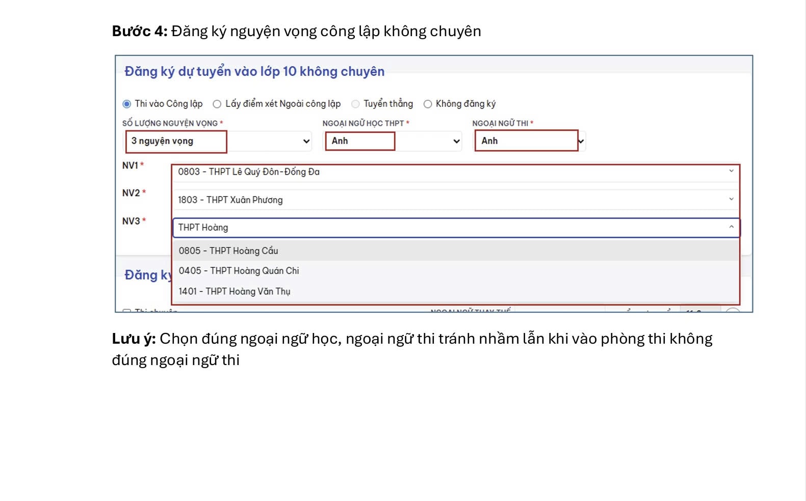 Chi tiết quy trình đăng ký tuyển sinh trực tuyến vào lớp 10 THPT- Ảnh 5.